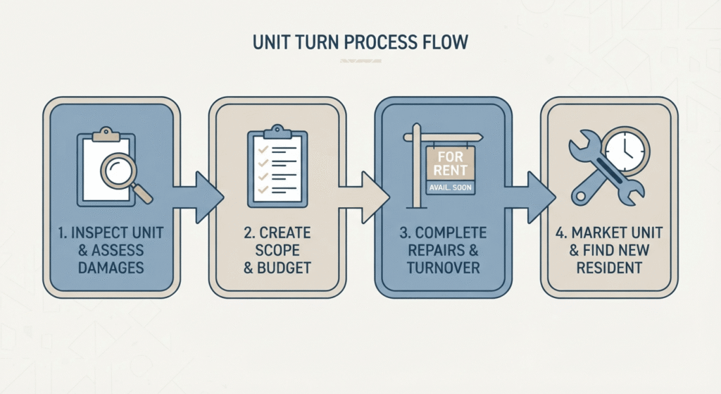 Four-step process to speed up apartment make-ready turns