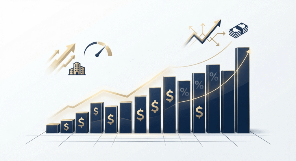 Chart illustrating how occupancy gains translate into NOI and property valuation