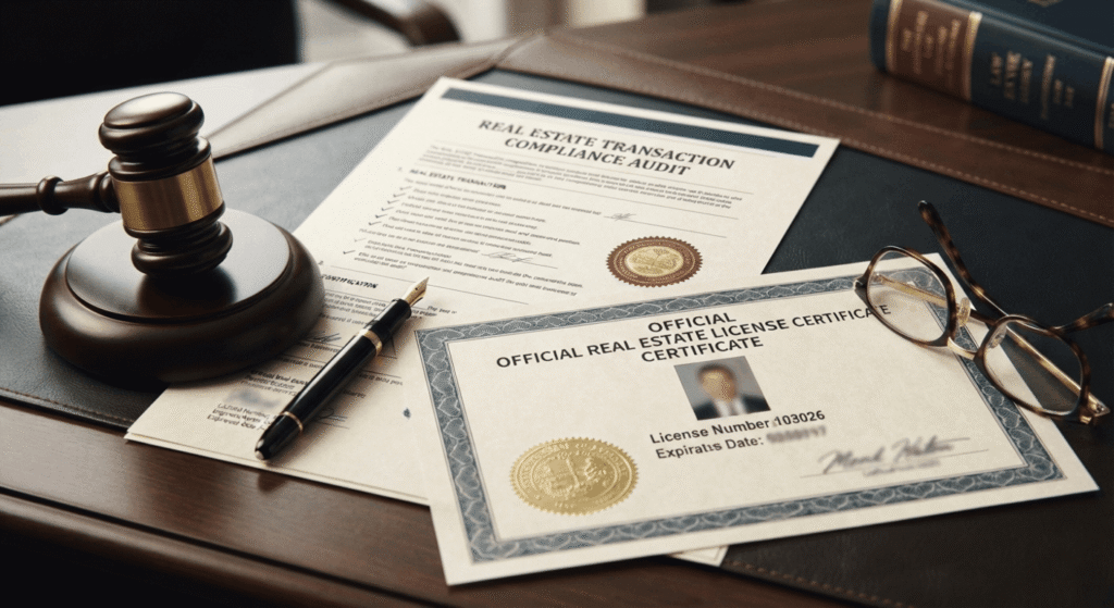 TREC broker license compliance document for Texas property management companies