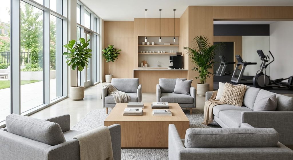 Apartment clubhouse furniture and fitness equipment that may qualify for a business personal property exemption